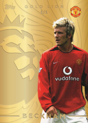 2026-27 Topps Flagship Premier League Soccer True Gold Lion 24kt David Beckham MOCK UP 2026-27 Topps Flagship Premier League Soccer True Gold Lion 24kt David Beckham MOCK UP