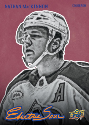 2026-27 Upper Deck Series 1 Electric Soul Nathan MacKinnon MOCK UP 2026-27 Upper Deck Series 1 Electric Soul Nathan MacKinnon MOCK UP