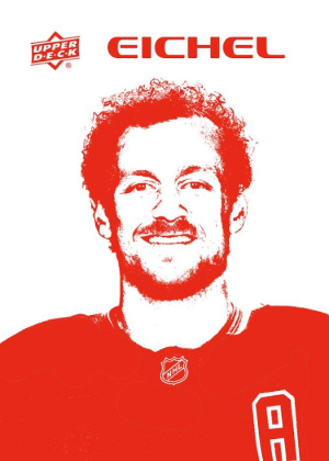 2026-27 Upper Deck Series 1 Stencils Jack Eichel MOCK UP 2026-27 Upper Deck Series 1 Stencils Jack Eichel MOCK UP