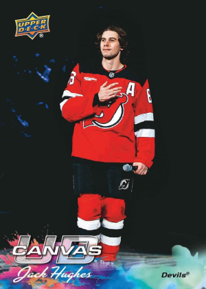 2026-27 Upper Deck Series 1 UD Canvas Jack Hughes MOCK UP 2026-27 Upper Deck Series 1 UD Canvas Jack Hughes MOCK UP