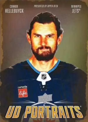 2026-27 Upper Deck Series 1 UD Portraits Connor Hellebuyck MOCK UP 2026-27 Upper Deck Series 1 UD Portraits Connor Hellebuyck MOCK UP