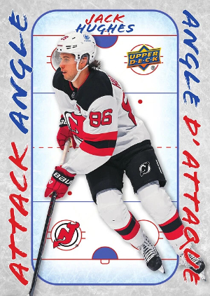 2026-27 Upper Deck Tim Hortons Hockey Attack Angle Jack Hughes MOCK UP 2026-27 Upper Deck Tim Hortons Hockey Attack Angle Jack Hughes MOCK UP