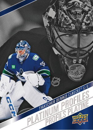 2026-27 Upper Deck Tim Hortons Hockey Platinum Profiles Thatcher Demko MOCK UP 2026-27 Upper Deck Tim Hortons Hockey Platinum Profiles Thatcher Demko MOCK UP