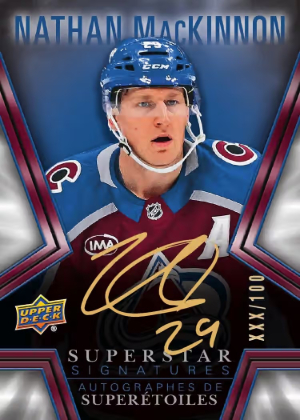 2026-27 Upper Deck Tim Hortons Hockey Superstar Signatures Redemption Nathan MacKinnon MOCK UP 2026-27 Upper Deck Tim Hortons Hockey Superstar Signatures Redemption Nathan MacKinnon MOCK UP