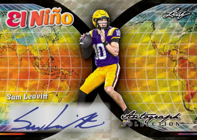 2026 Leaf Autograph Collection Football El Nino Auto Sam Leavitt MOCK UP 2026 Leaf Autograph Collection Football El Nino Auto Sam Leavitt MOCK UP