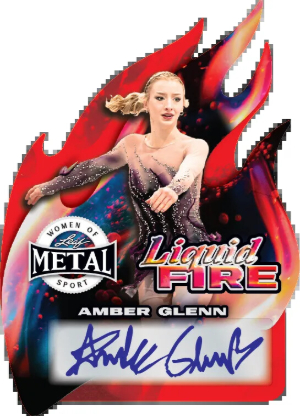 2026 Leaf Metal Women of Sport Liquid Fire Auto Amber Glenn MOCK UP
