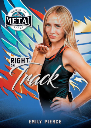 2026 Leaf Metal Women of Sport Right on Track Emily Pierce MOCK UP