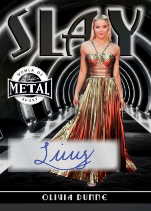 2026 Leaf Metal Women of Sport Slay Auto Olivia Dunne MOCK UP