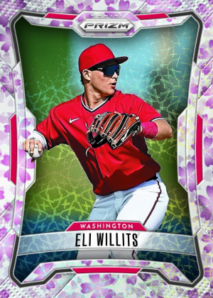 2026 Panini Prizm Baseball Base Cherry Blossom Prizms Eli Willits MOCK UP