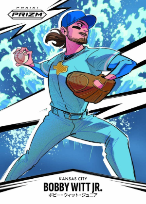2026 Panini Prizm Baseball Manga Bobby Witt Jr. MOCK UP