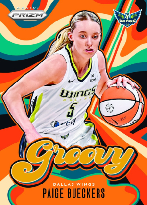 2026 Panini Prizm WNBA Basketball Groovy Gold Paige Bueckers MOCK UP