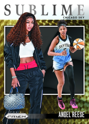 2026 Panini Prizm WNBA Basketball Sublime Gold Vinyl Angel Reese MOCK UP