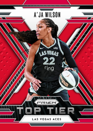 2026 Panini Prizm WNBA Basketball Top Tier Red Aja Wilson MOCK UP