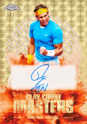2026 Topps Chrome Tennis Clay Court Masters Auto SuperFractor Rafael Nadal MOCK UP