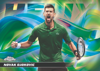 2026 Topps Chrome Tennis Helix Novak Djokovic MOCK UP
