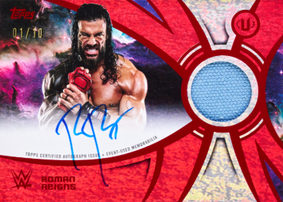 2026 Topps Universe WWE Superstar Relic Signatures Red Magma Roman Reigns MOCK UP 2026 Topps Universe WWE Superstar Relic Signatures Red Magma Roman Reigns MOCK UP