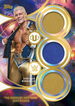 2026 Topps Universe WWE Superstar Triple Relics Cody Rhodes MOCK UP 2026 Topps Universe WWE Superstar Triple Relics Cody Rhodes MOCK UP