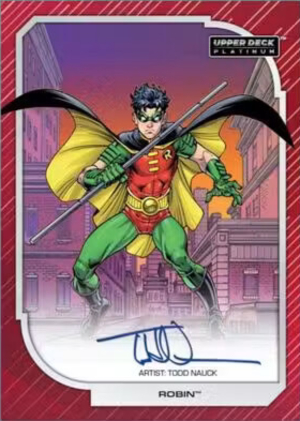 2026 Upper Deck Platinum DC Comics Base Auto Red Rainbow Robin - Todd Nauck MOCK UP