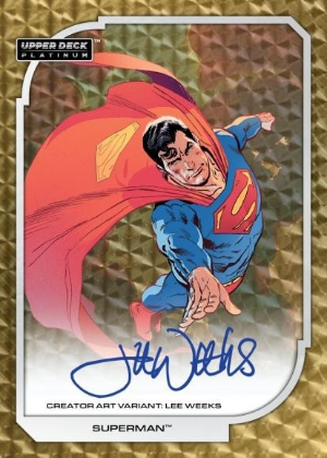 2026 Upper Deck Platinum DC Comics Creator Art Variant Auto Superman Lee Weeks MOCK UP