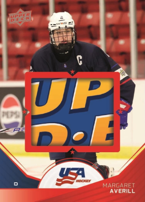 2026 Upper Deck Team USA Juniors Hockey Base UD Logo Patch Margaret Averill MOCK UP 2026 Upper Deck Team USA Juniors Hockey Base UD Logo Patch Margaret Averill MOCK UP