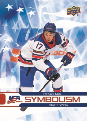 2026 Upper Deck Team USA Juniors Hockey Symbolism Lenticular Ryker Lee MOCK UP 2026 Upper Deck Team USA Juniors Hockey Symbolism Lenticular Ryker Lee MOCK UP