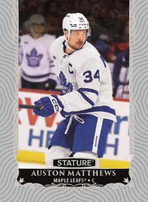2025-26 Upper Deck Stature Hockey Base Auston Matthews MOCK UP 2025-26 Upper Deck Stature Hockey Base Auston Matthews MOCK UP