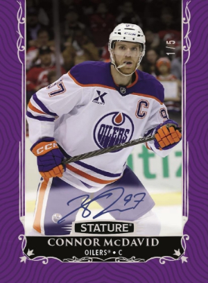 2025-26 Upper Deck Stature Hockey Base Auto Purple Connor McDavid MOCK UP 2025-26 Upper Deck Stature Hockey Base Auto Purple Connor McDavid MOCK UP