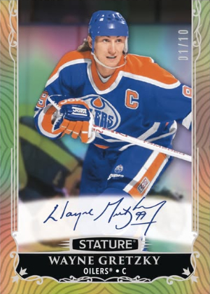 2025-26 Upper Deck Stature Hockey Base Legends Auto Gold Wayne Gretzky MOCK UP 2025-26 Upper Deck Stature Hockey Base Legends Auto Gold Wayne Gretzky MOCK UP