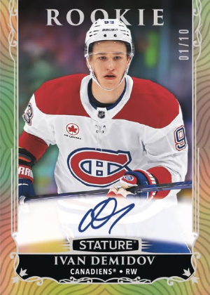 2025-26 Upper Deck Stature Hockey Base Rookie Auto Gold Ivan Demidov MOCK UP 2025-26 Upper Deck Stature Hockey Base Rookie Auto Gold Ivan Demidov MOCK UP