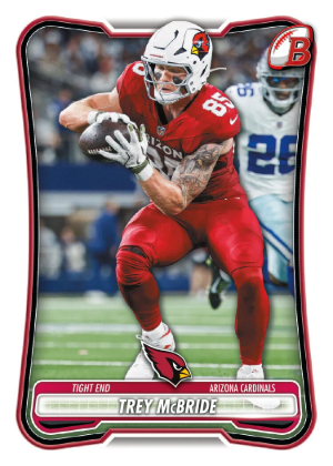 2026 Bowman Football Base Paper NFL Trey McBride MOCK UP 2026 Bowman Football Base Paper NFL Trey McBride MOCK UP
