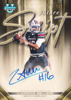 2026 Bowman Football Future Script NIL LaNorris Sellers MOCK UP 2026 Bowman Football Future Script NIL LaNorris Sellers MOCK UP