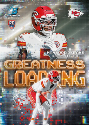 2026 Bowman Football Greatness Loading NFL Mansoor Delane MOCK UP 2026 Bowman Football Greatness Loading NFL Mansoor Delane MOCK UP