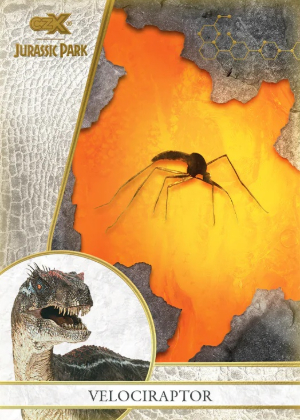 2026 Cryptozoic CZX Jurassic Park Amber Velociraptor MOCK UP