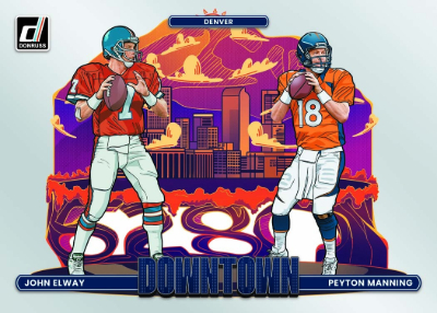 2026 Donruss Football Downtown Duos John Elway, Peyton Manning MOCK UP 2026 Donruss Football Downtown Duos John Elway, Peyton Manning MOCK UP