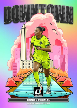 2026 Donruss NWSL Soccer Downtown Trinity Rodman MOCK UP