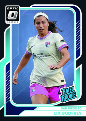 2026 Donruss Optic NWSL Soccer Base Rated Rookie Optic Black Lia Godrey MOCK UP 2026 Donruss Optic NWSL Soccer Base Rated Rookie Optic Black Lia Godrey MOCK UP