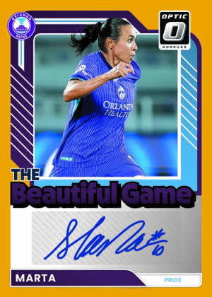 2026 Donruss Optic NWSL Soccer The Beautiful Game Auto Gold Marta MOCK UP 2026 Donruss Optic NWSL Soccer The Beautiful Game Auto Gold Marta MOCK UP
