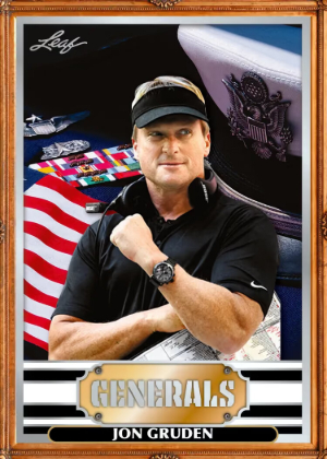 2026 Leaf Football Generals Jon Gruden MOCK UP