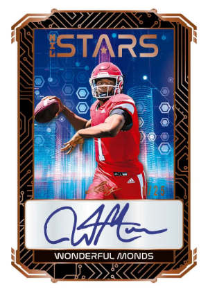 2026 Leaf Football NILStars Auto Wonderful Monds MOCK UP