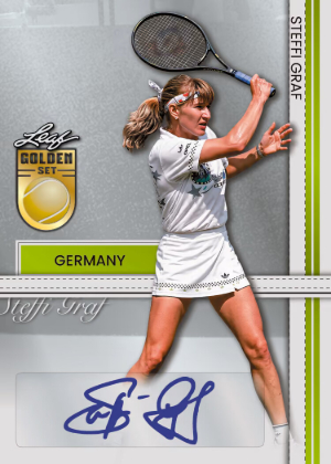 2026 Leaf Metal Golden Set Tennis 2007 Ace Straight Sets Auto Steffi Graf MOCK UP 2026 Leaf Metal Golden Set Tennis 2007 Ace Straight Sets Auto Steffi Graf MOCK UP