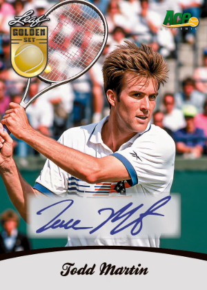 2026 Leaf Metal Golden Set Tennis 2010 Ace Todd Martin MOCK UP 2026 Leaf Metal Golden Set Tennis 2010 Ace Todd Martin MOCK UP