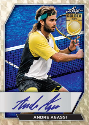 2026 Leaf Metal Golden Set Tennis Base Metal Auto Andre Agassi MOCK UP 2026 Leaf Metal Golden Set Tennis Base Metal Auto Andre Agassi MOCK UP