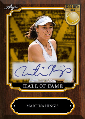 2026 Leaf Metal Golden Set Tennis Hall of Fame Auto Martina Hingis MOCK UP 2026 Leaf Metal Golden Set Tennis Hall of Fame Auto Martina Hingis MOCK UP