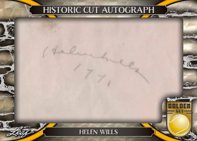 2026 Leaf Metal Golden Set Tennis Historic Cut Auto Helen Wills MOCK UP 2026 Leaf Metal Golden Set Tennis Historic Cut Auto Helen Wills MOCK UP
