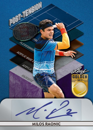 2026 Leaf Metal Golden Set Tennis Post-Tension Auto Milos Raonic MOCK UP 2026 Leaf Metal Golden Set Tennis Post-Tension Auto Milos Raonic MOCK UP