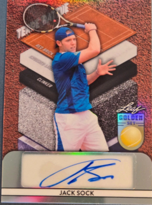 2026 Leaf Metal Golden Set Tennis Terre Battue Auto Jack Sock MOCK UP 2026 Leaf Metal Golden Set Tennis Terre Battue Auto Jack Sock MOCK UP