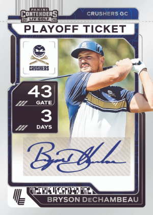 2026 Panini Contenders LIV Golf Base Playoff Ticket Signatures Bryson DeChambeau MOCK UP 2026 Panini Contenders LIV Golf Base Playoff Ticket Signatures Bryson DeChambeau MOCK UP