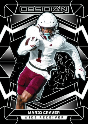 2026 Panini Obsidian Football Base Mario Craver MOCK UP