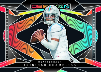 2026 Panini Obsidian Football Vitreous Trinidad Chambliss MOCK UP