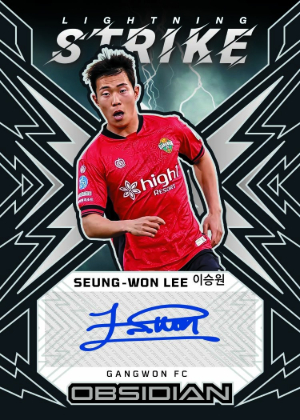 2026 Panini Obsidian K League Soccer Lightning Strike Auto Seung-Won Lee MOCK UP